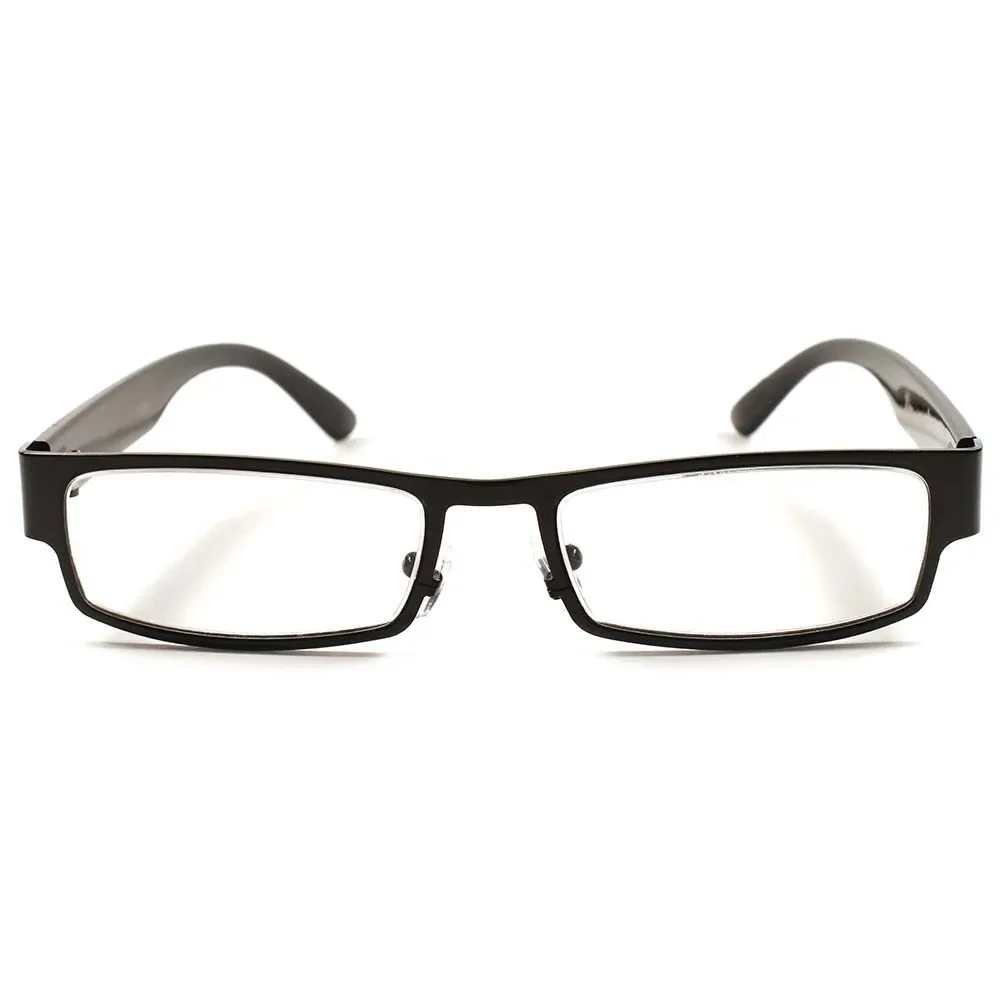 Sophisticated Black Cool Mens Womens Frame Clear Lens Glasses E17